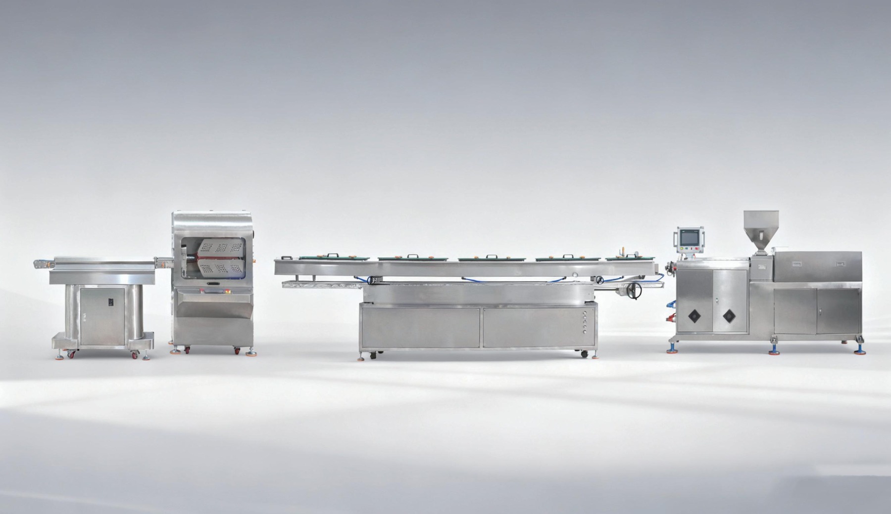 Precision medical tubing extrusion line